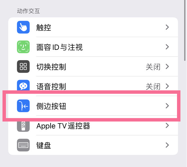 青山苹果14维修店分享iPhone14 Plus侧键双击下载功能关闭方法 